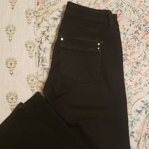 Black flare jeans